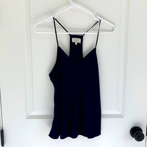 Silk navy Lou & Grey blouse size S